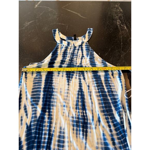 Divided by H&M halter style maxi dress blue tie-dye M - Picture 6 of 7